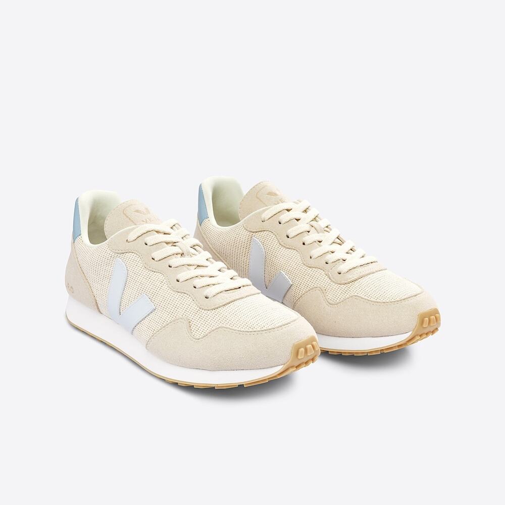 Veja SDU Rec J-Mesh Women's Sneakers Cream with Blue Logo Size 9 Comfort Active
